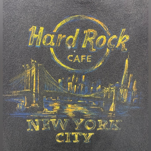 Hard Rock Cafe New York Navy ladies t-shirt size medium. - Picture 2 of 4